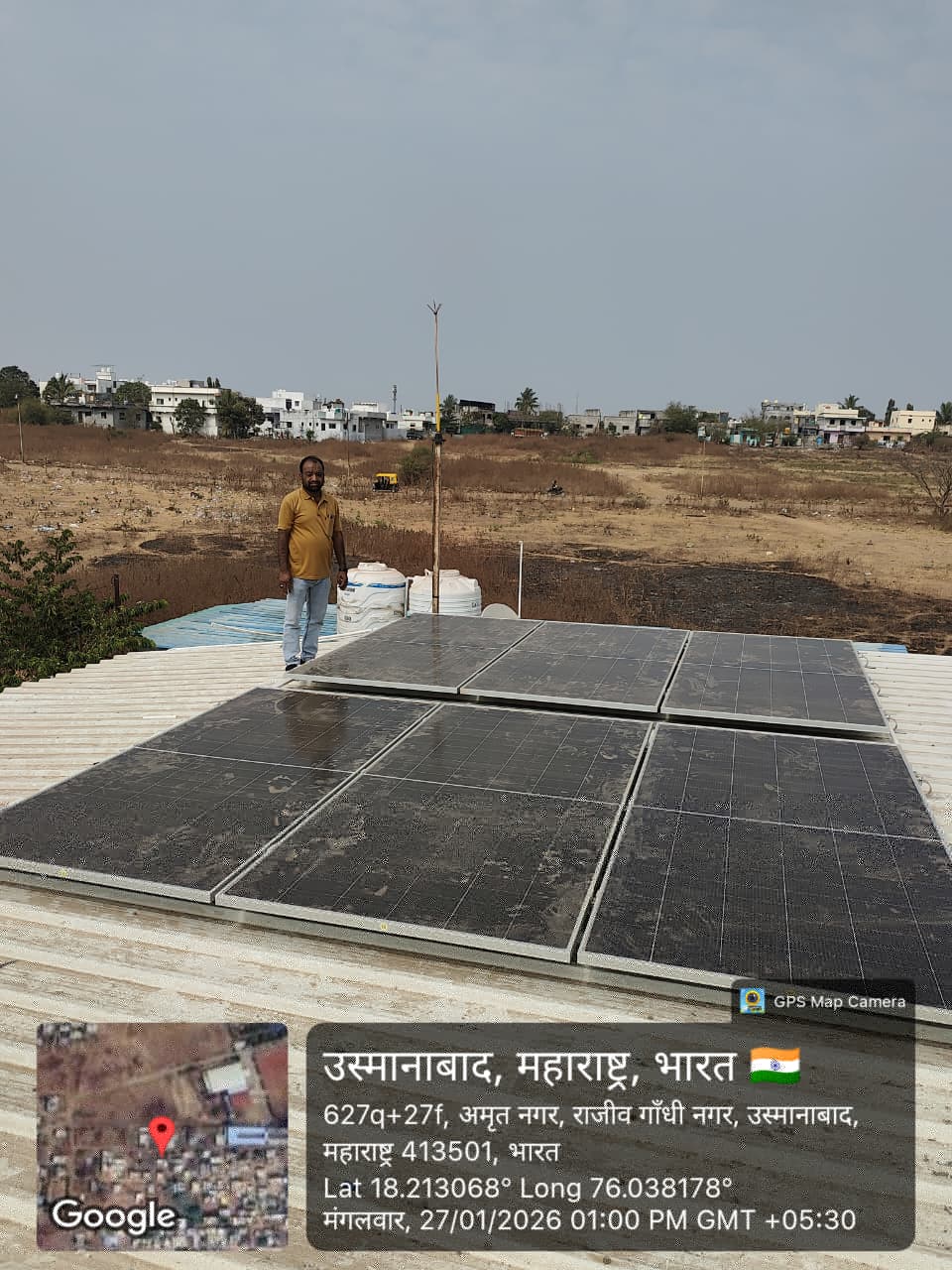 Rooftop solar installation