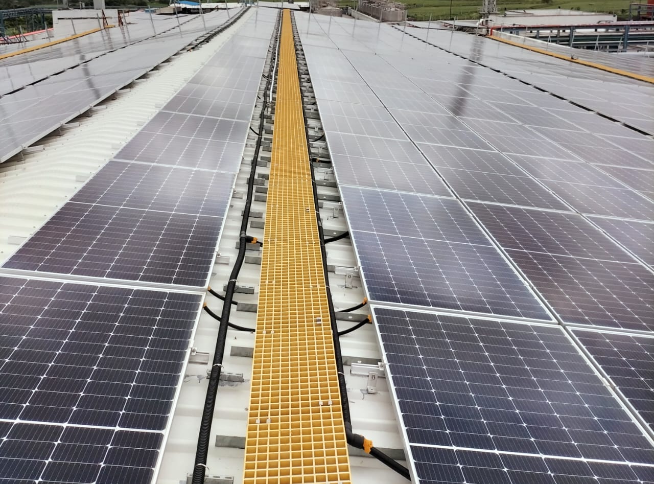 Solar panel installation