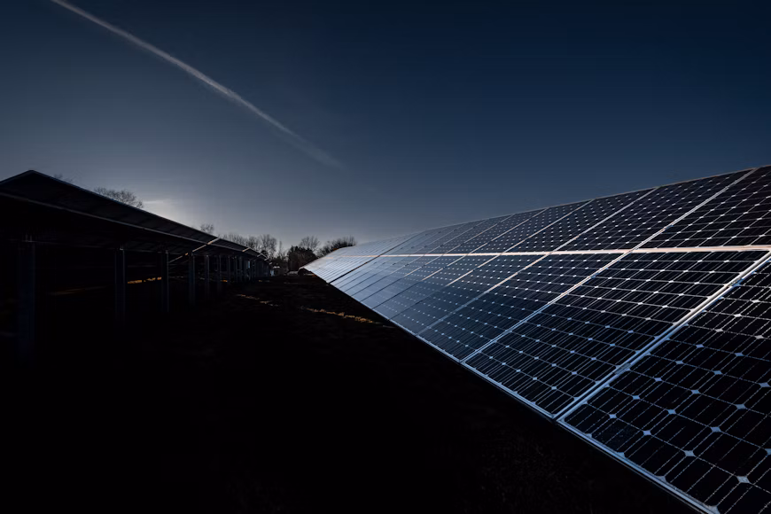 Solar panels installed for clean energy generation